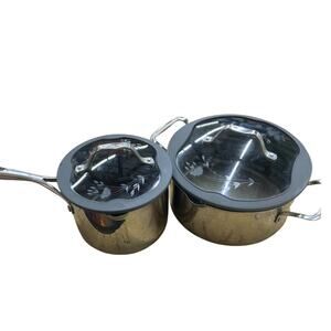 Princess House‎ Heritage Signature Set of Two Nonstick Pots with Lids